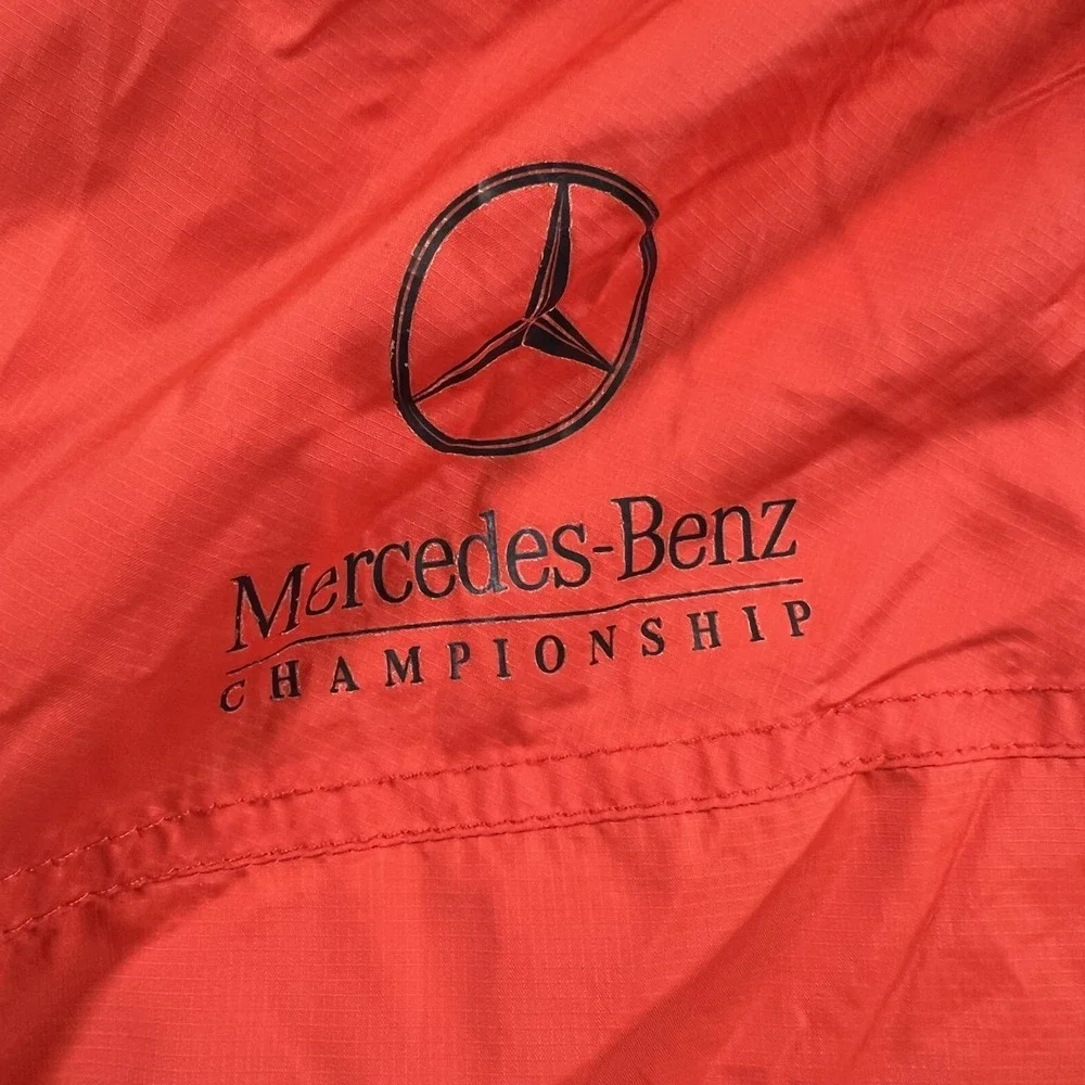 Sun Mountain Jacket Mens Large Red Mercedes-Benz Kapalua Golf Windbreaker